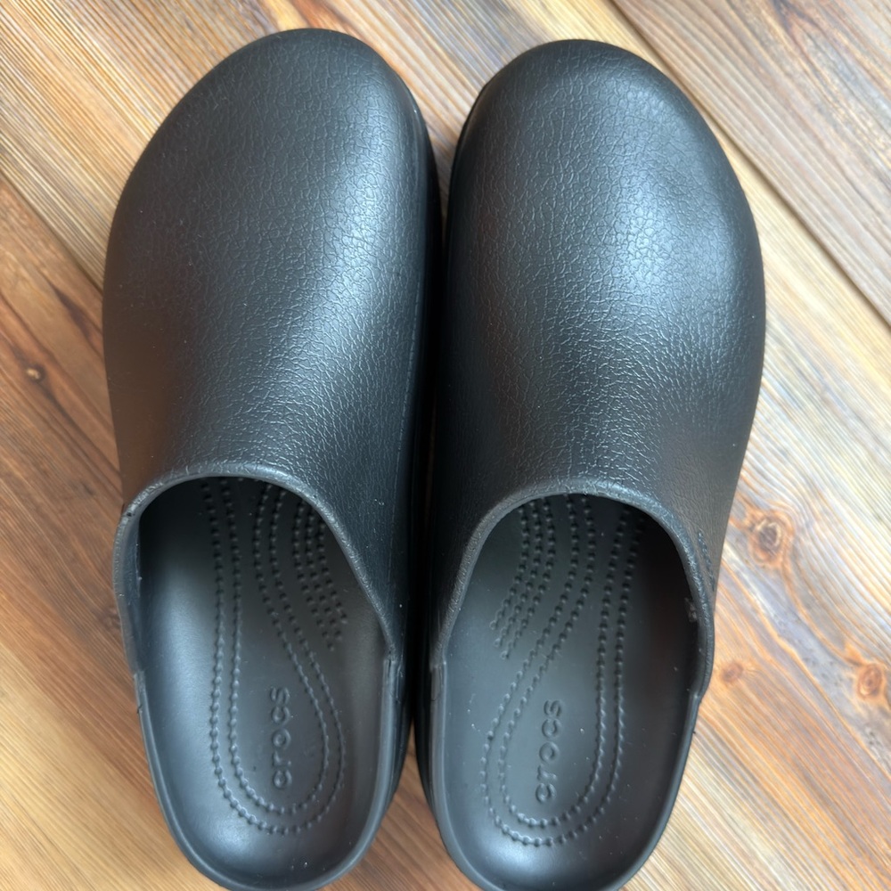Black Platform Clogs - image 2